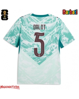 Portugalia Diogo Dalot #5 Tricou Fotbal Replică Mondial 2026 Barbati Deplasare